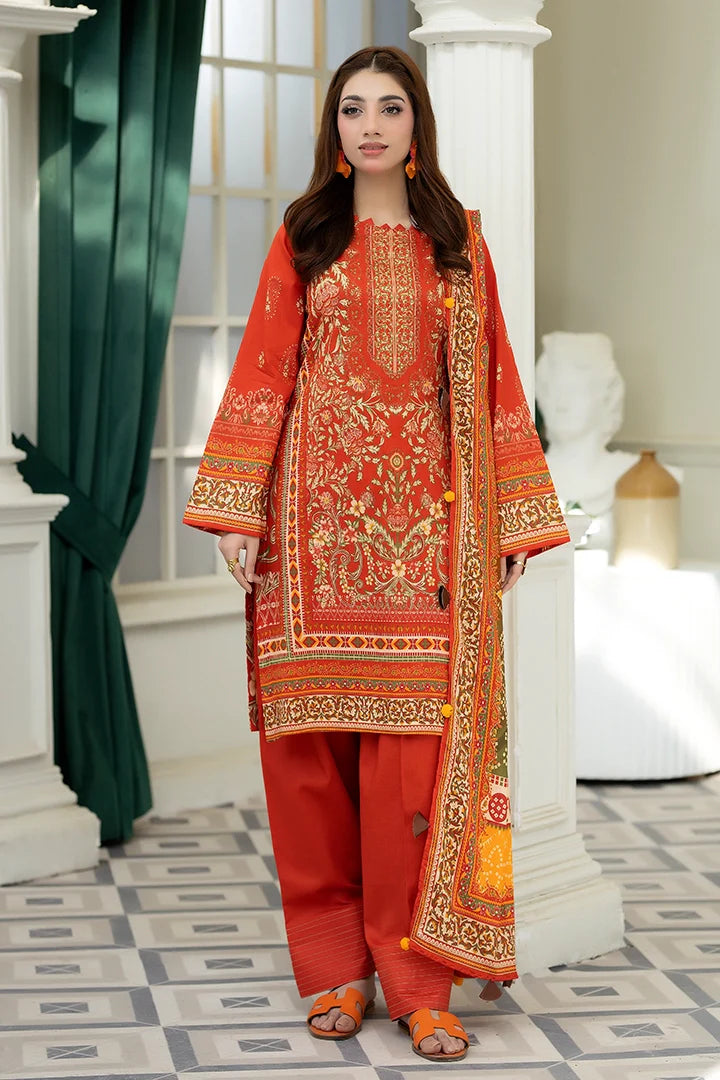 3 Piece Printed Lawn Suit