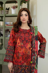 3 Piece Printed Lawn Suit