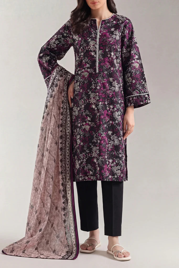 Unstitched Printed Lawn 3 Piece