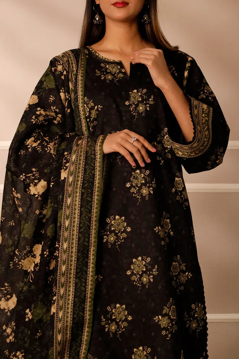 Unstitched Printed Lawn 3 Piece