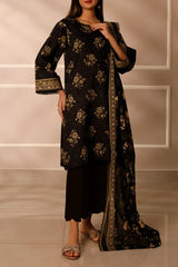 Unstitched Printed Lawn 3 Piece