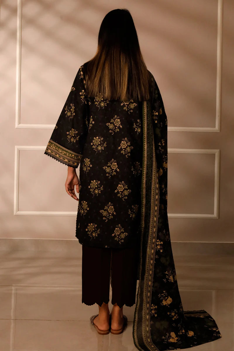 Unstitched Printed Lawn 3 Piece