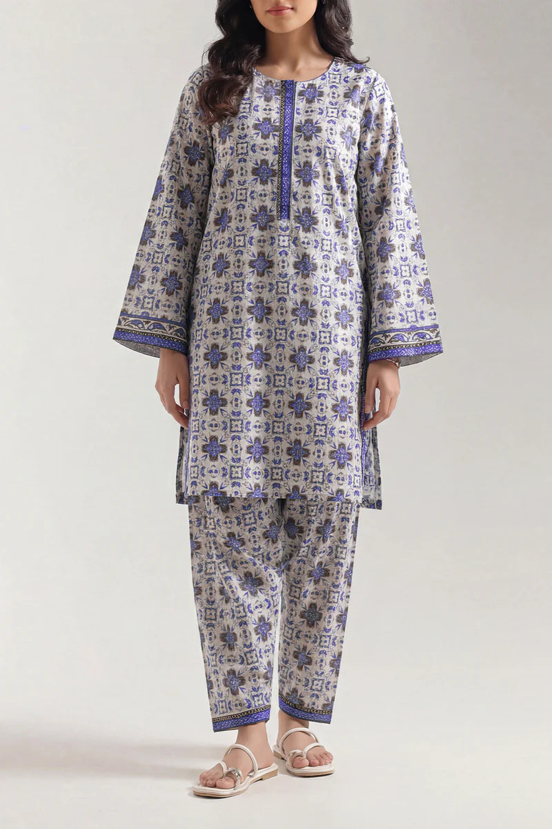 Unstitched Printed Lawn 2 Piece (Shirt/Trouser)