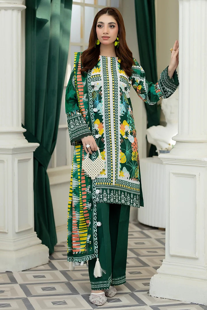 3 Piece Printed Lawn Suit