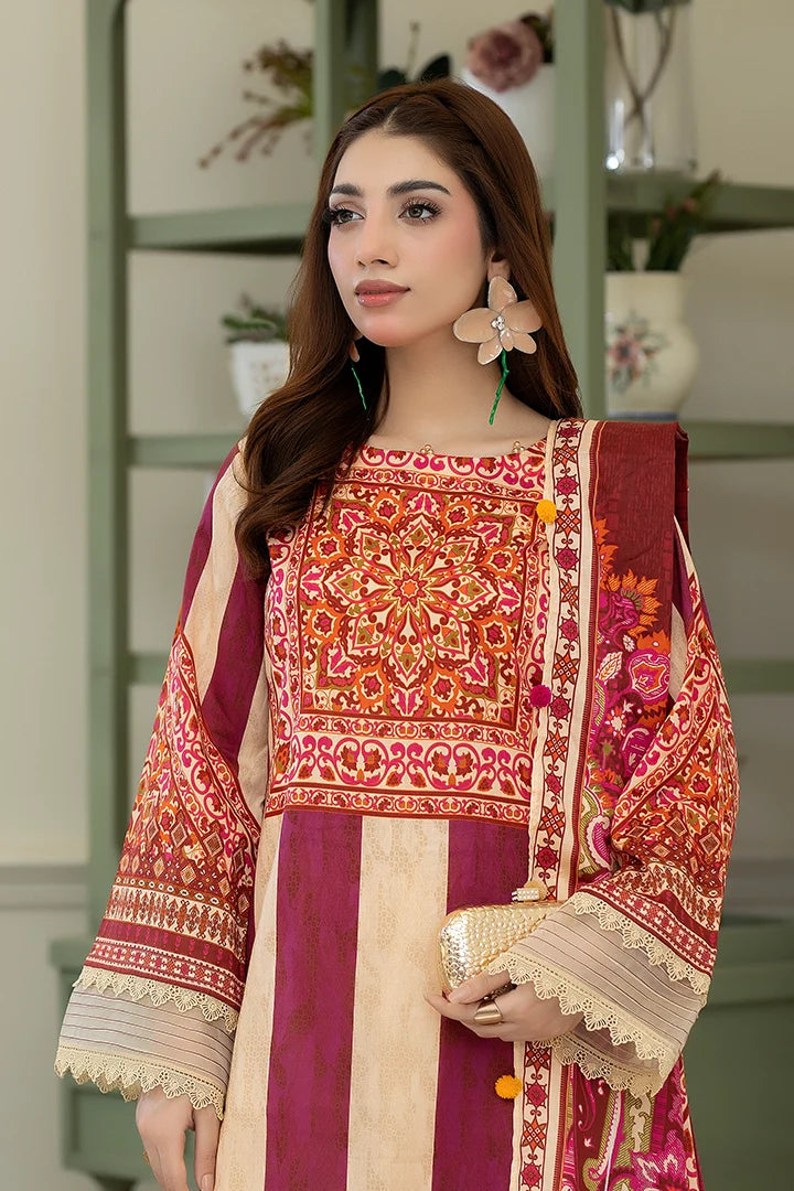 3 Piece Printed Lawn Suit