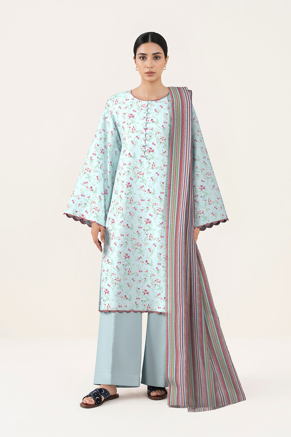 3 Piece Printed Lawn Suit