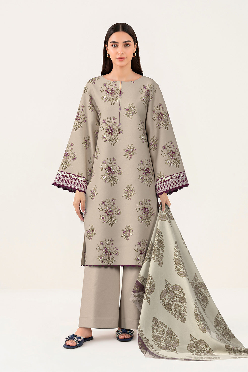 3 Piece Printed Lawn Suit