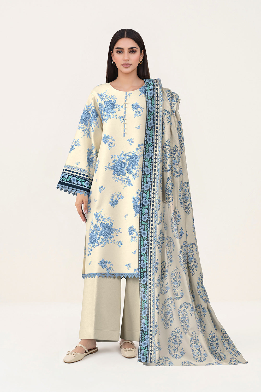 3 Piece Printed Lawn Suit