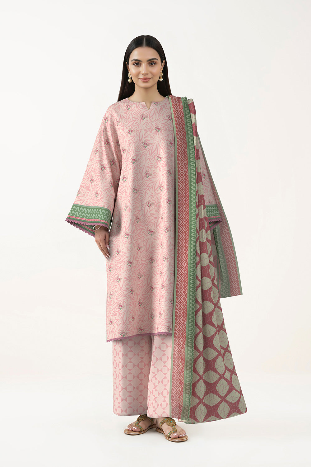 3 Piece Printed Lawn Suit