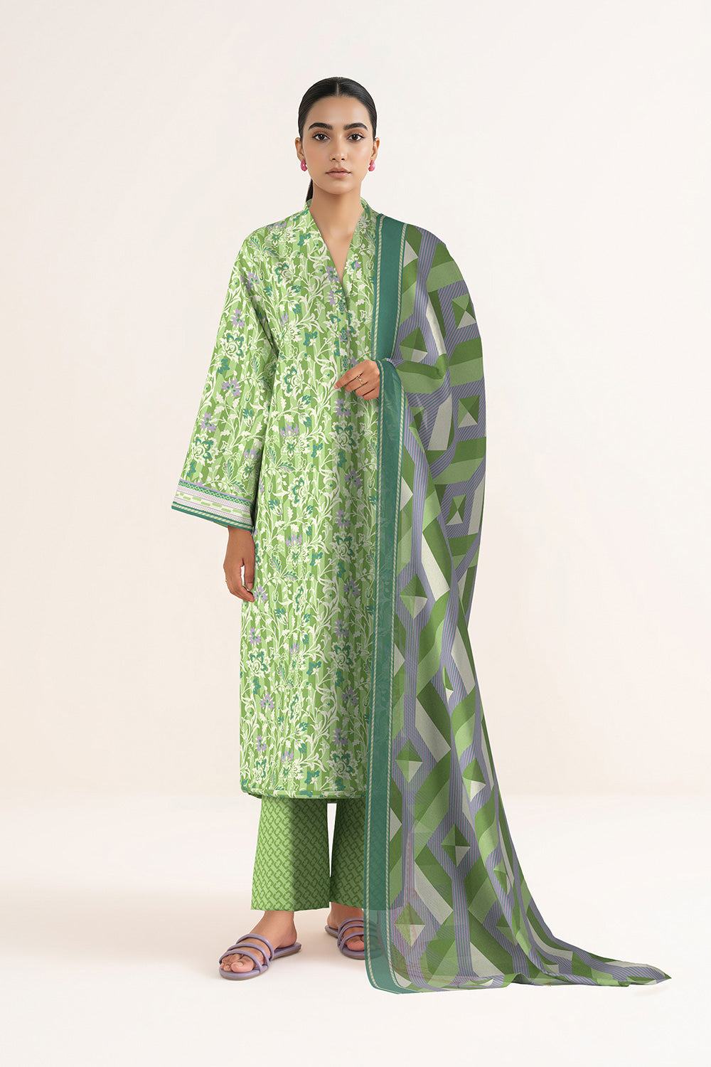 3 Piece Printed Lawn Suit