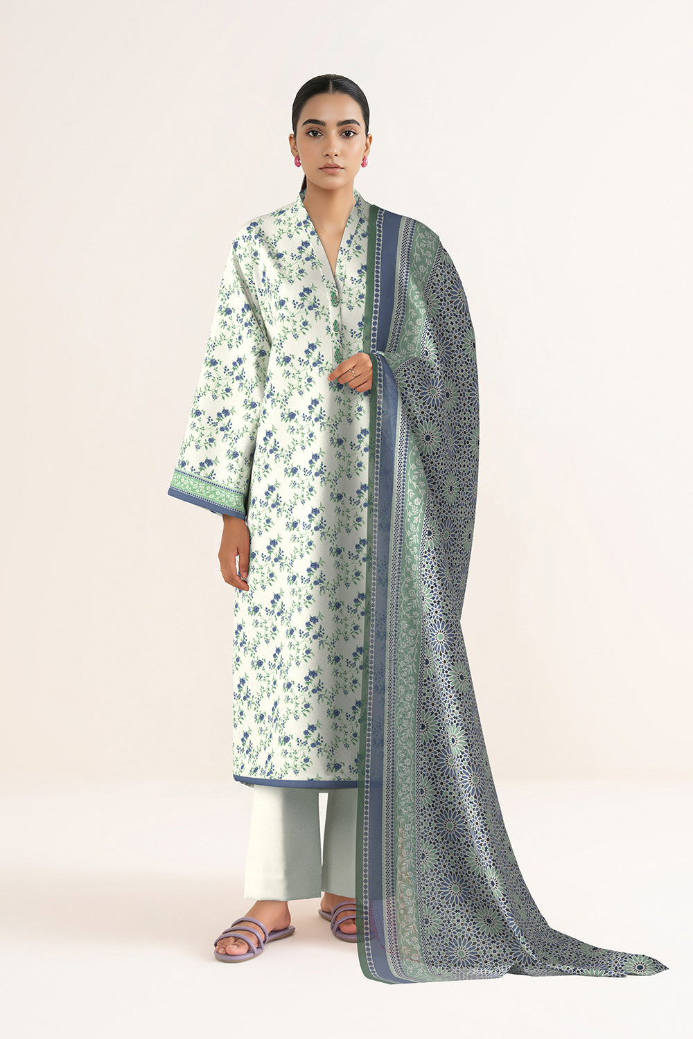 3 Piece Printed Lawn Suit