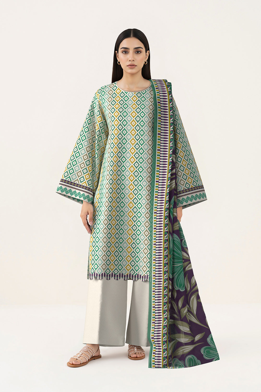 3 Piece Printed Lawn Suit