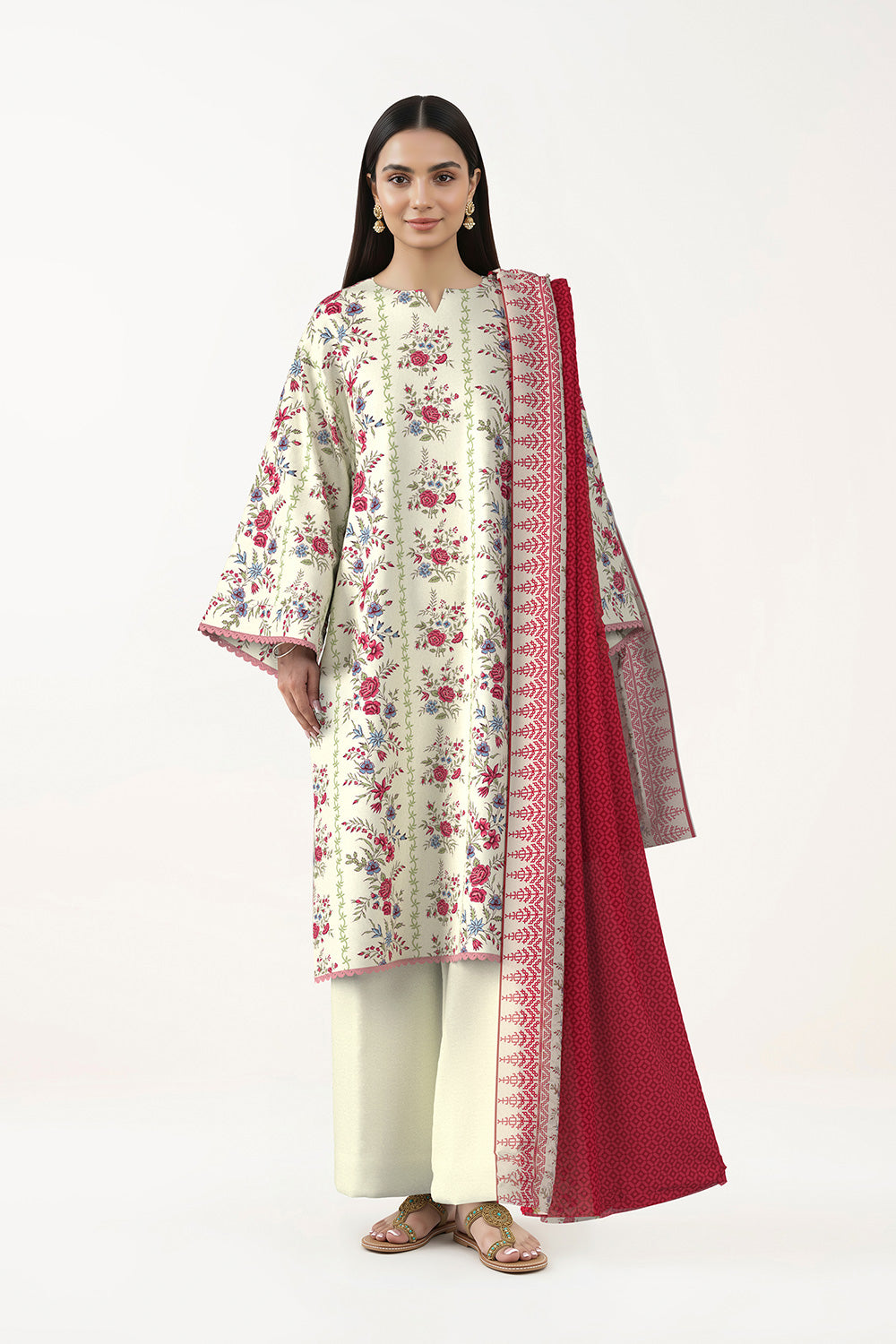 3 Piece Printed Lawn Suit