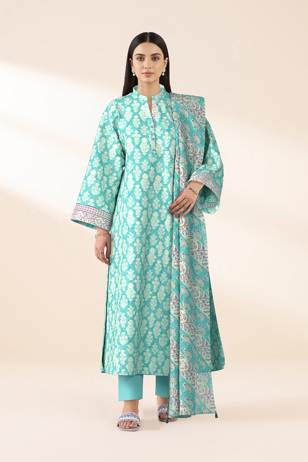 3 Piece Printed Lawn Suit