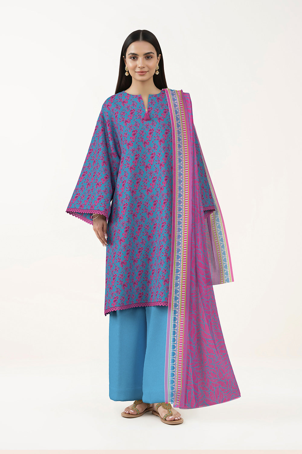 3 Piece Printed Lawn Suit
