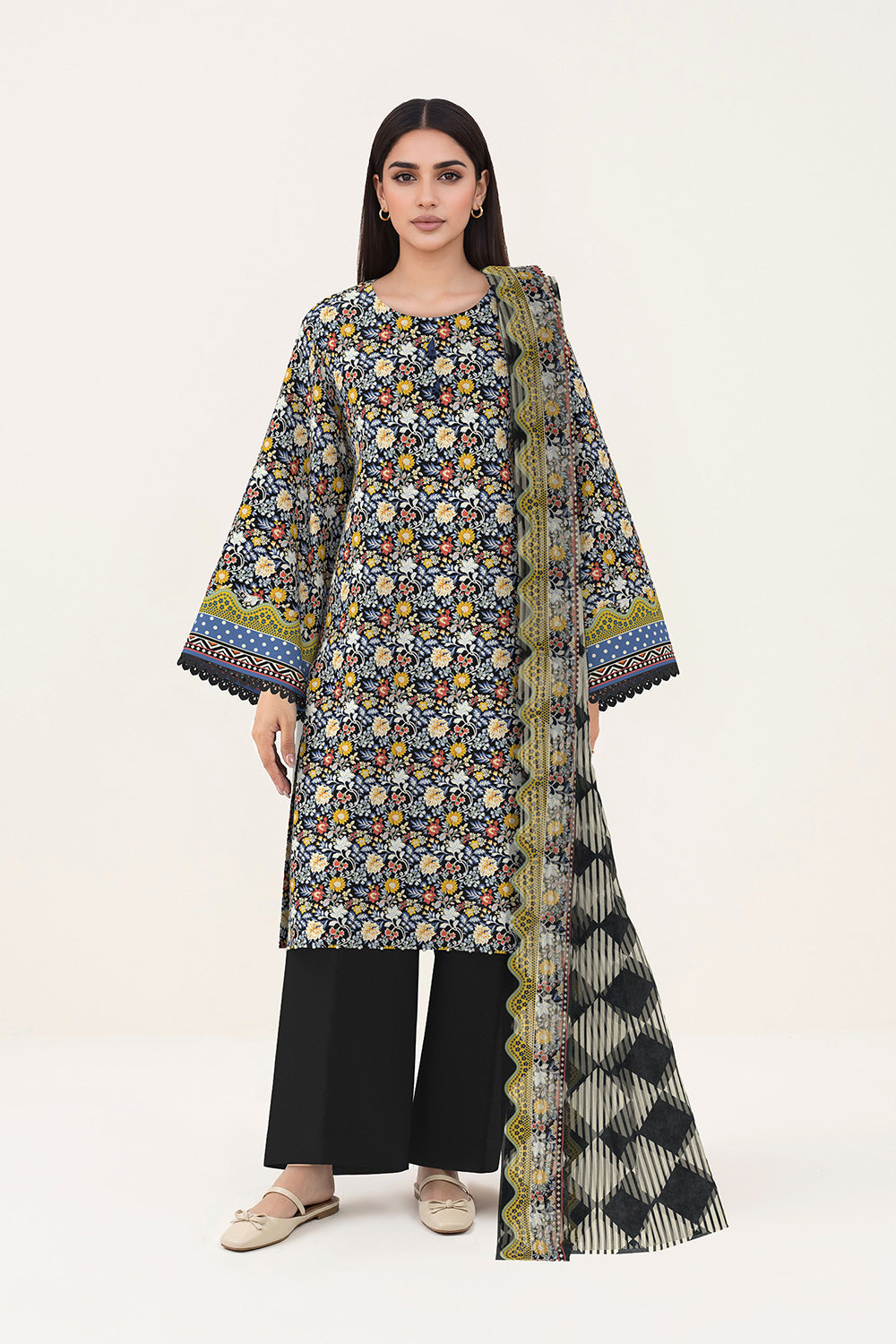 3 Piece Printed Lawn Suit