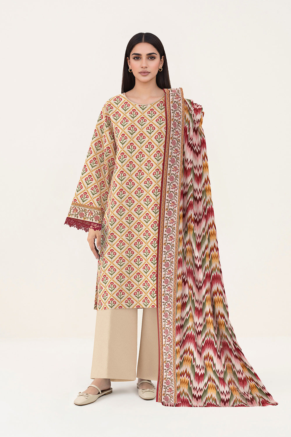 3 Piece Printed Lawn Suit