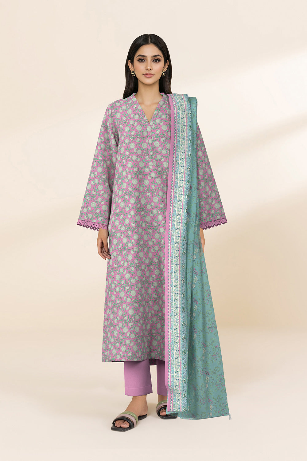 3 Piece Printed Lawn Suit