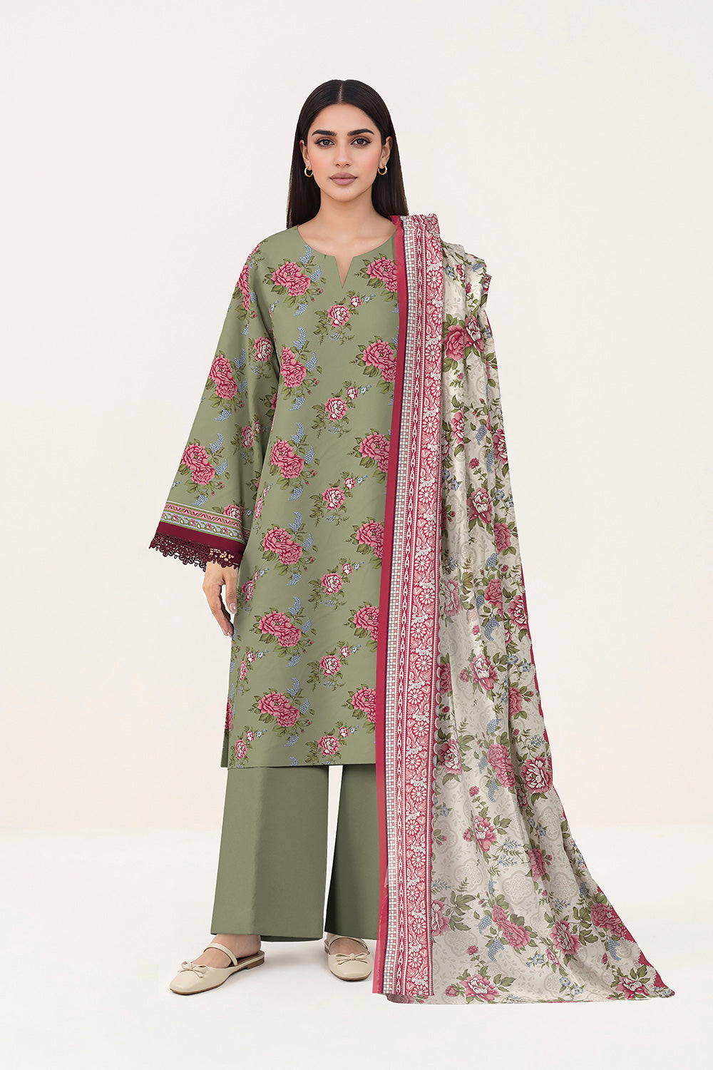 3 Piece Printed Lawn Suit