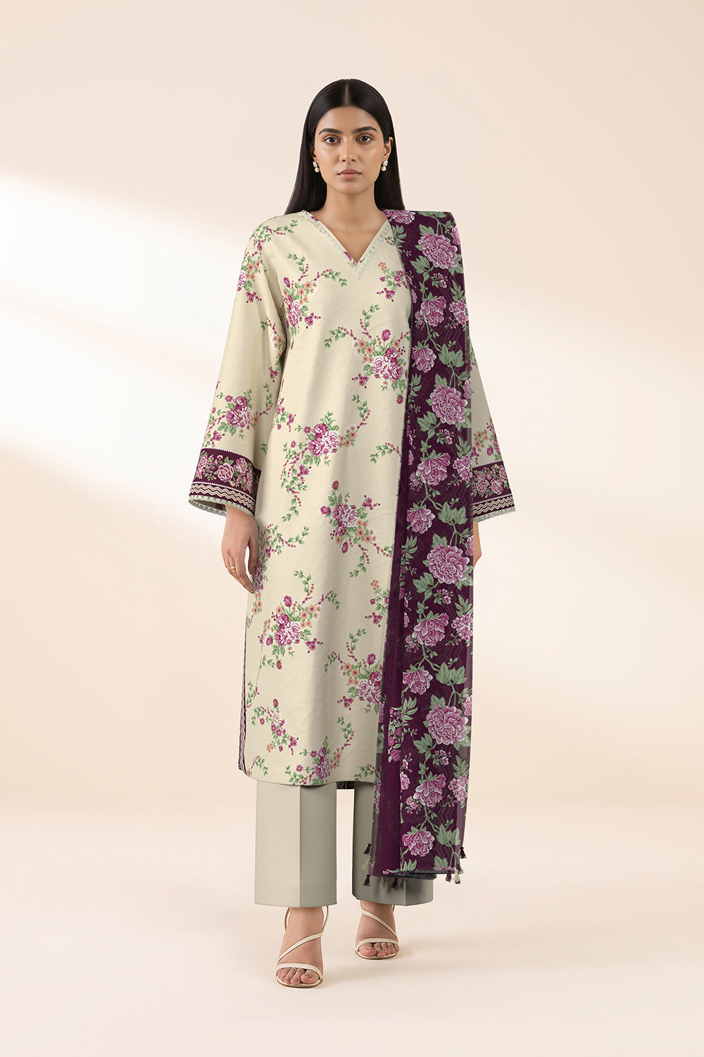 3 Piece Printed Lawn Suit