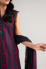3 Piece Printed Lawn Suit