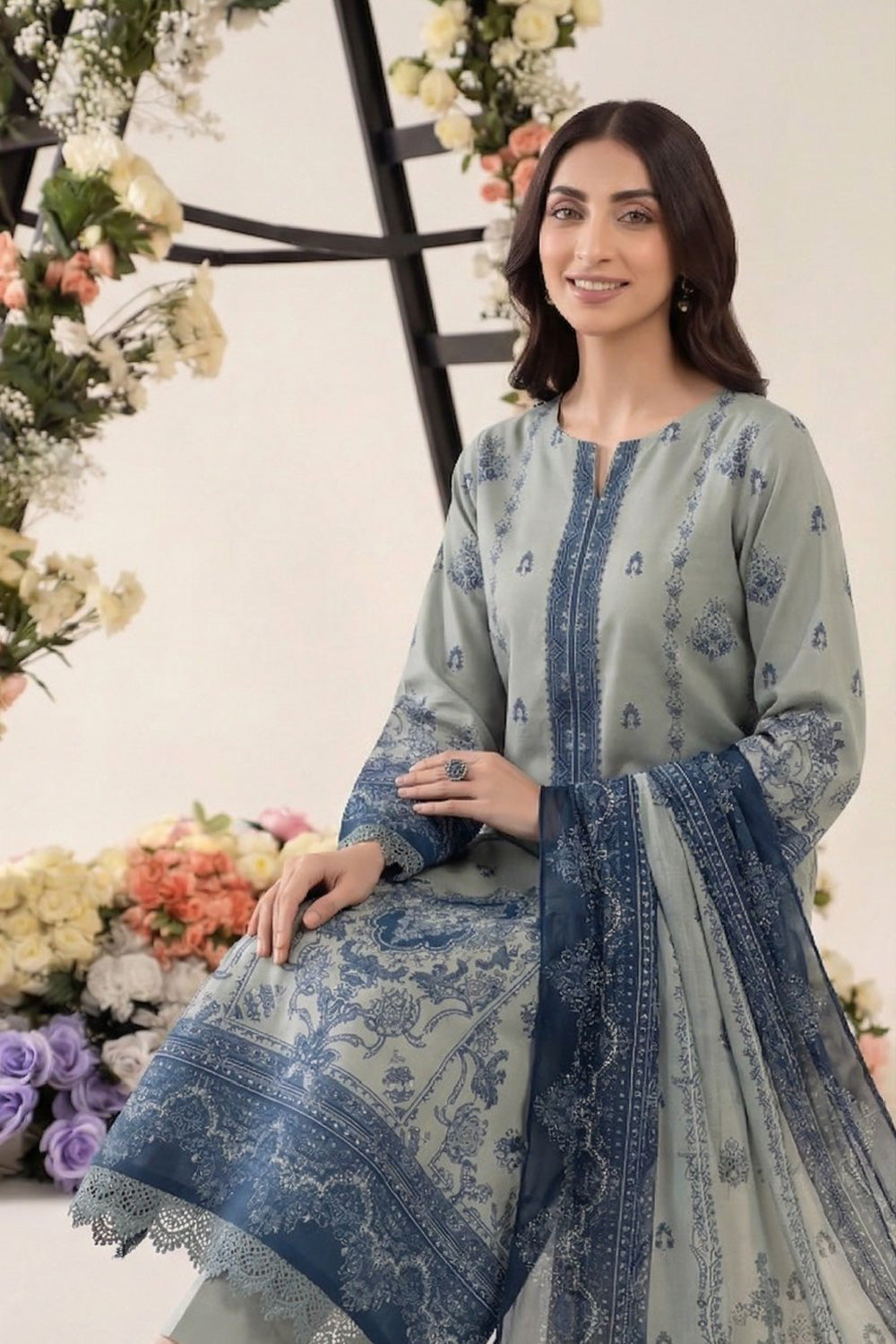 3 Piece Printed Lawn Suit