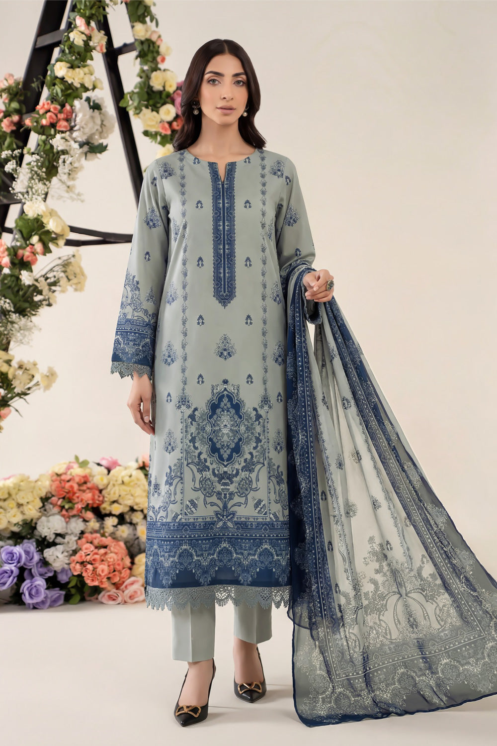 3 Piece Printed Lawn Suit