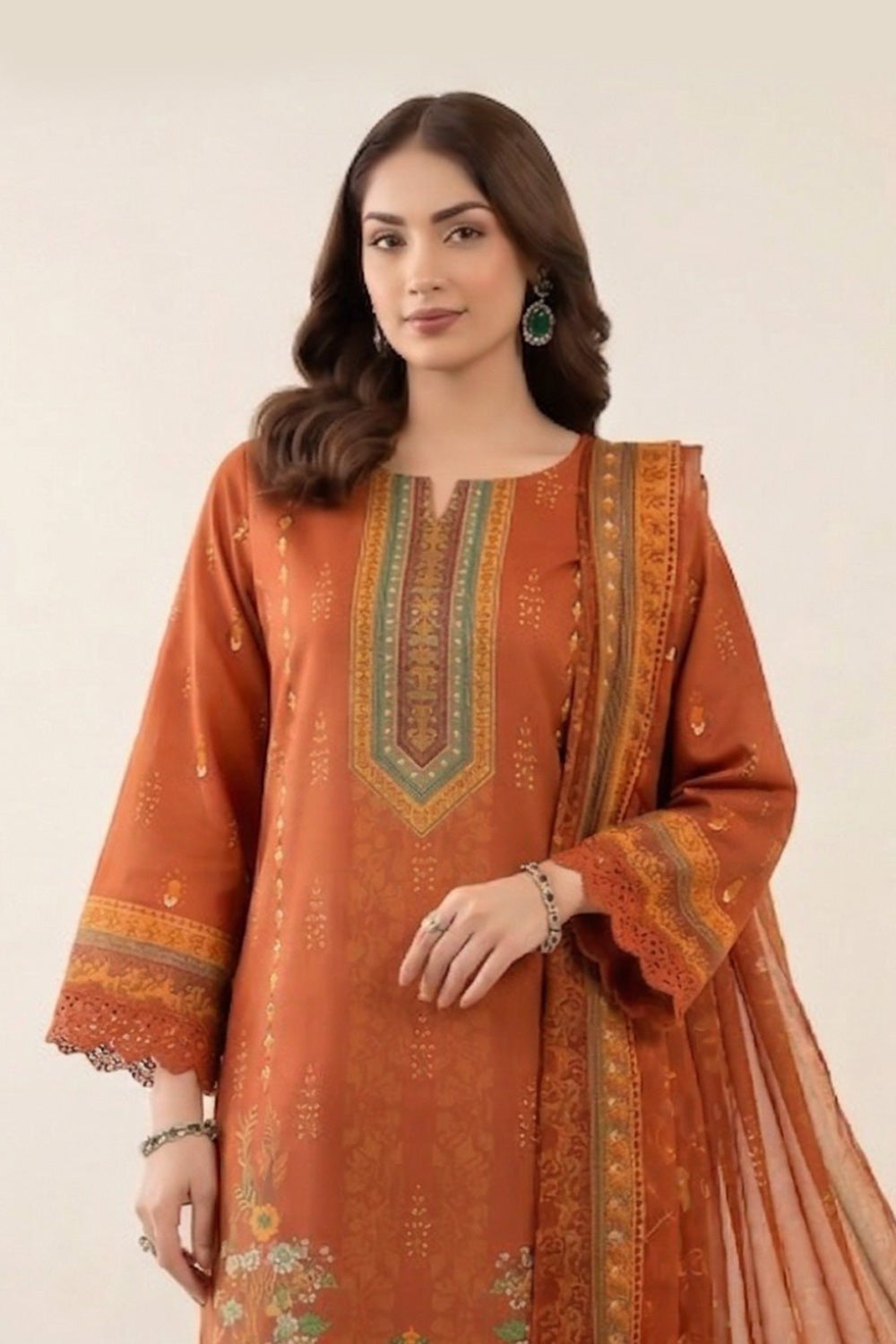 3 Piece Printed Lawn Suit