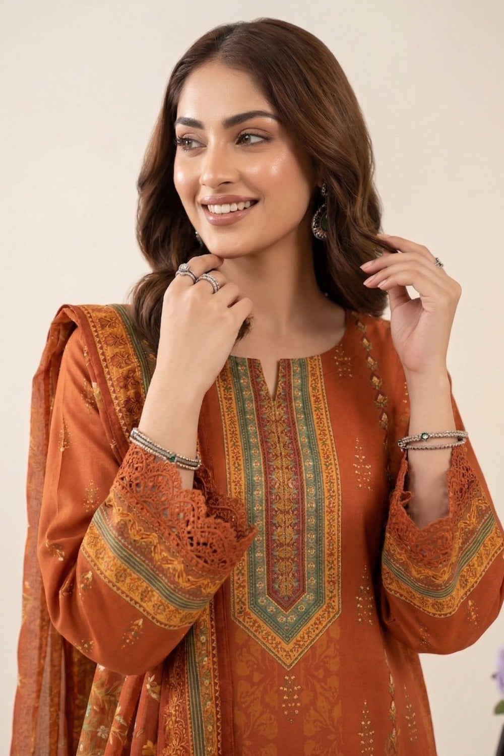 3 Piece Printed Lawn Suit