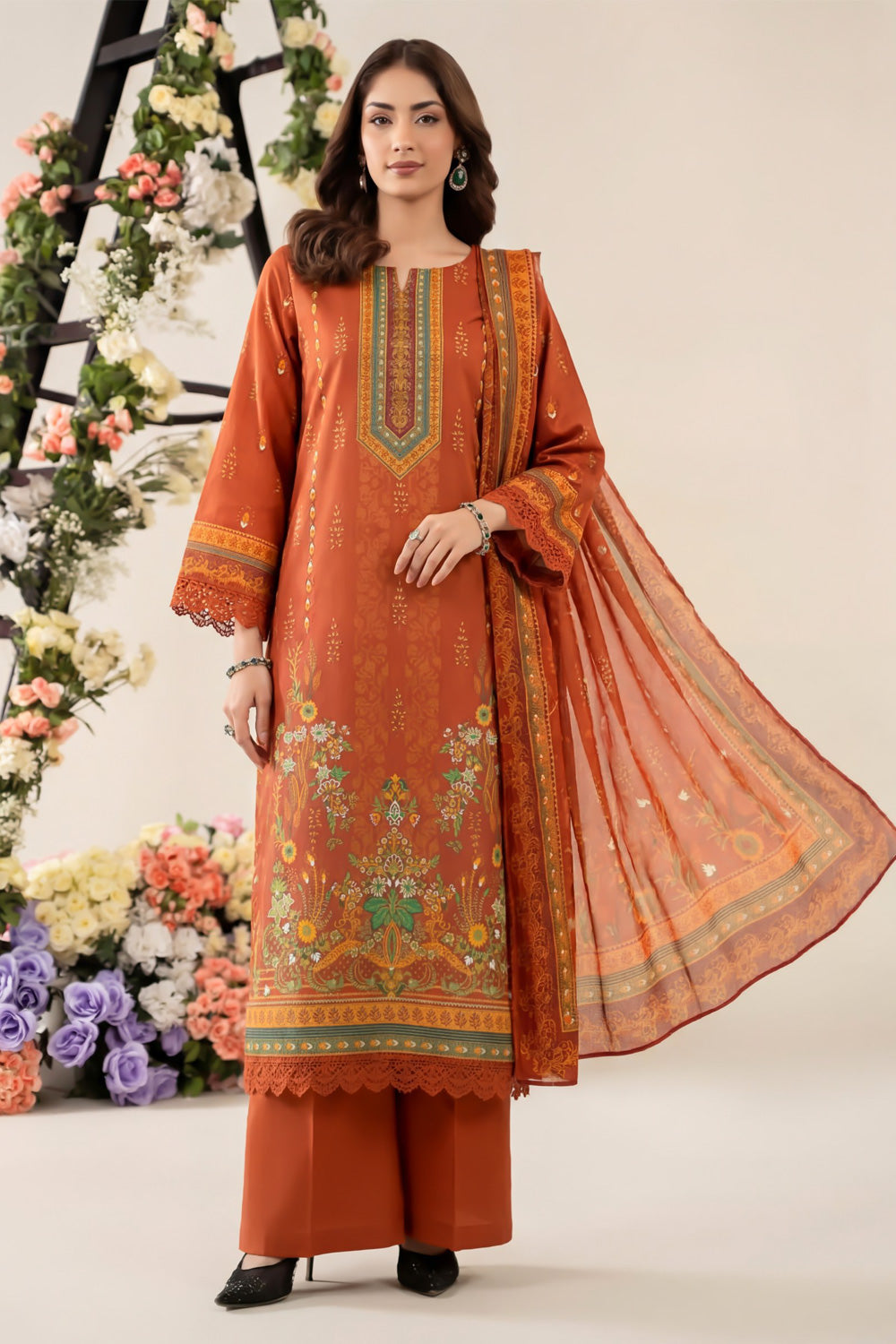 3 Piece Printed Lawn Suit