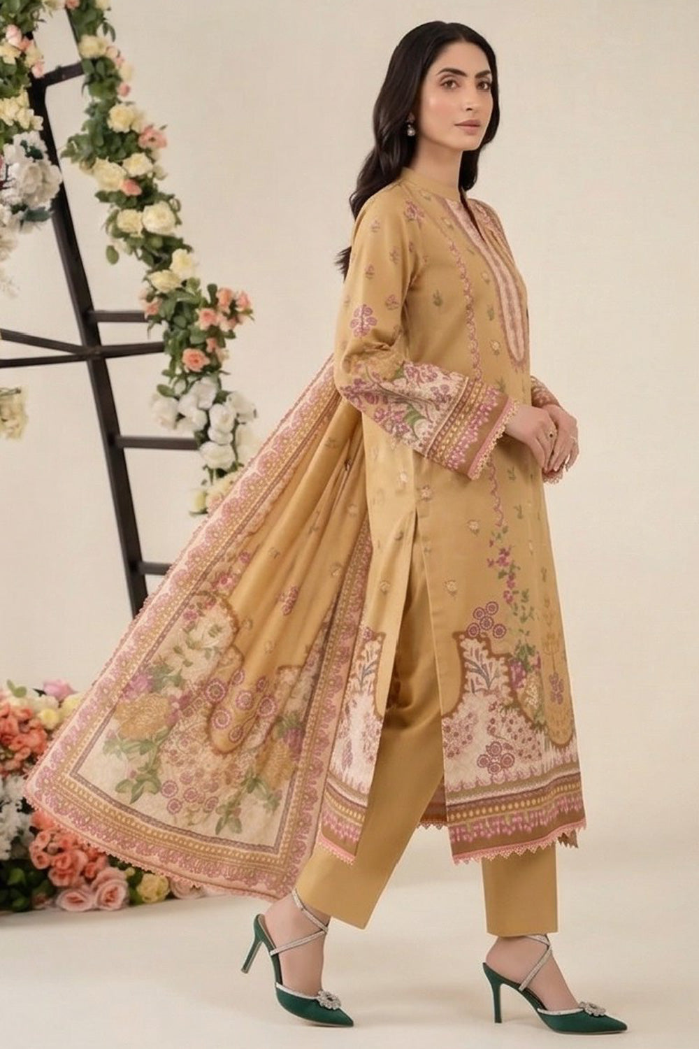 3 Piece Printed Lawn Suit