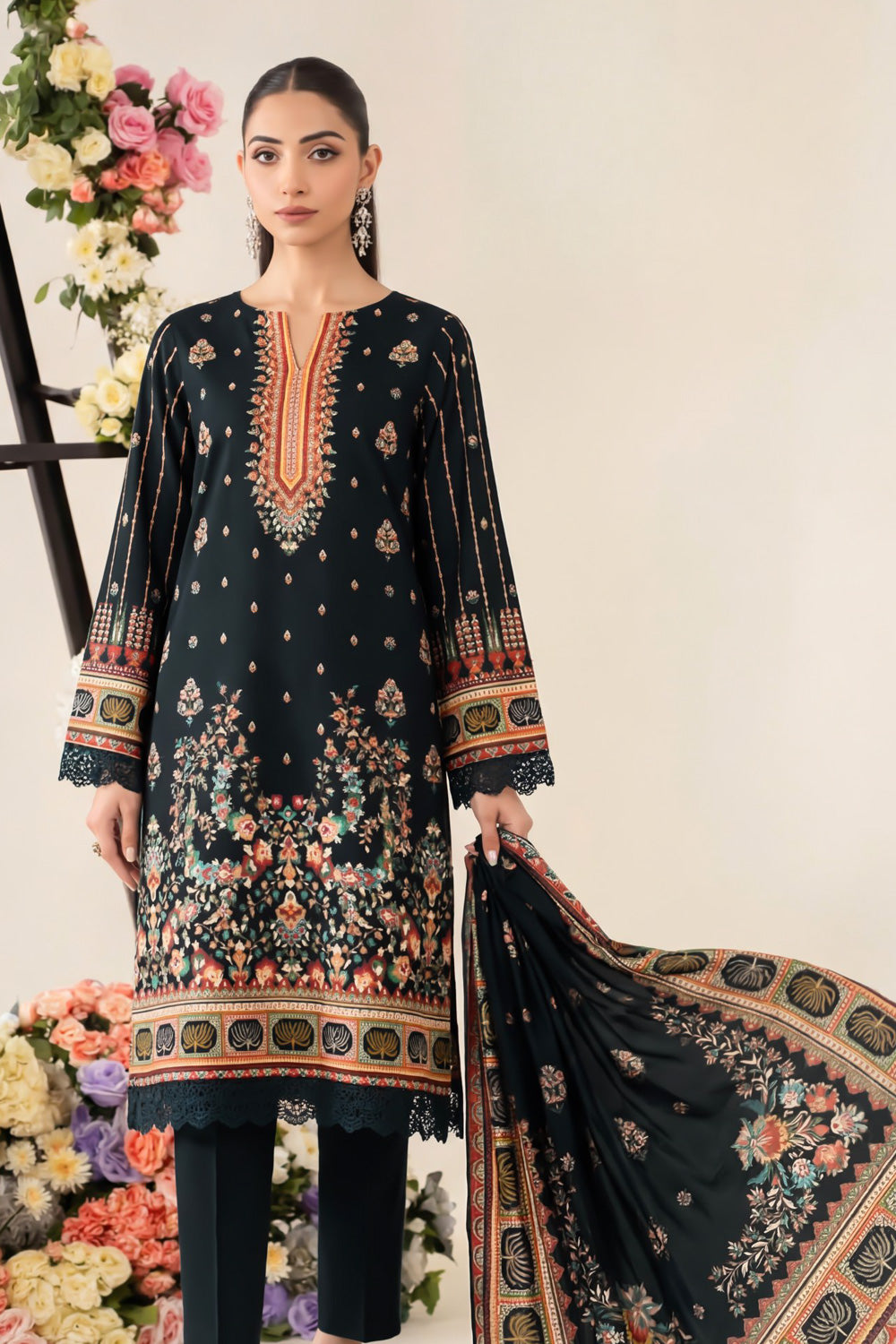 3 Piece Printed Lawn Suit