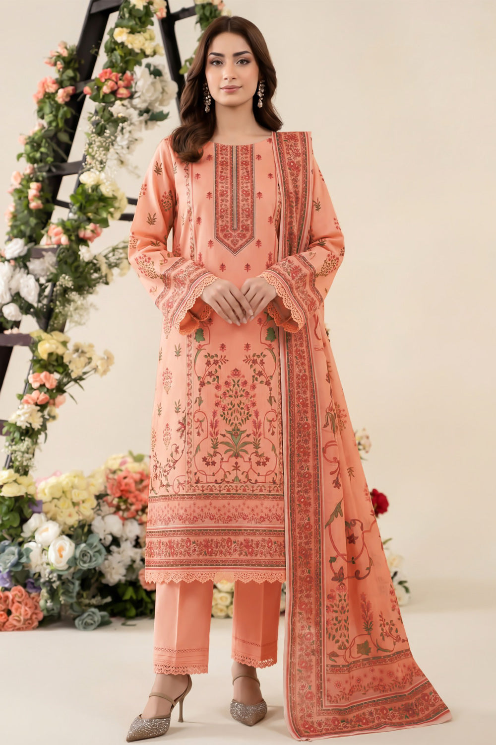 3 Piece Printed Lawn Suit