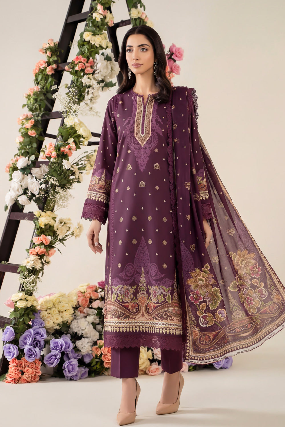 3 Piece Printed Lawn Suit