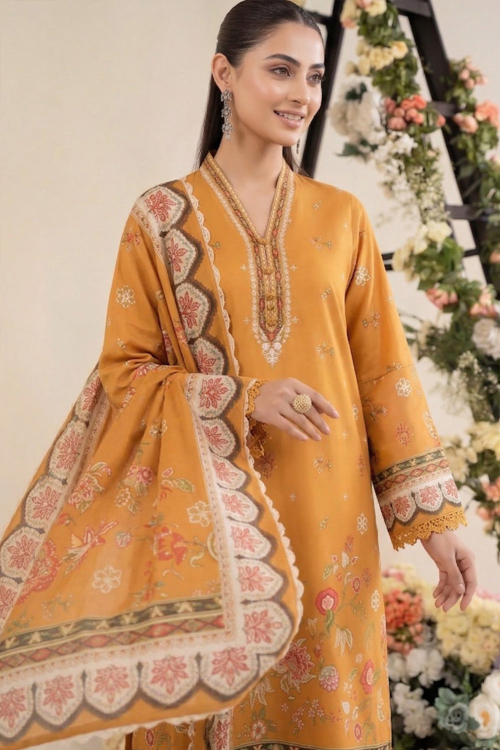 3 Piece Printed Lawn Suit
