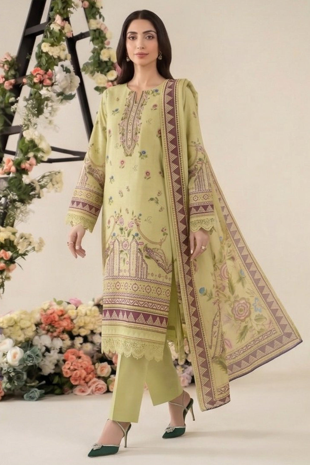 3 Piece Printed Lawn Suit
