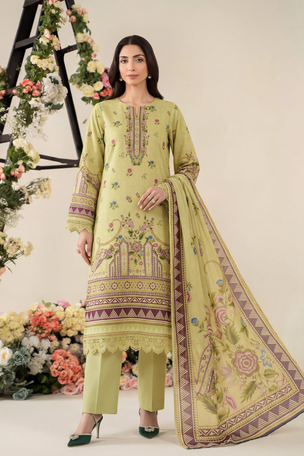 3 Piece Printed Lawn Suit