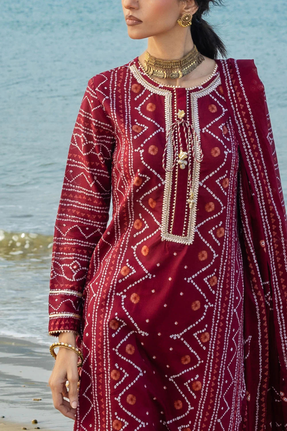 Ideas 3 Piece Printed Lawn Suit