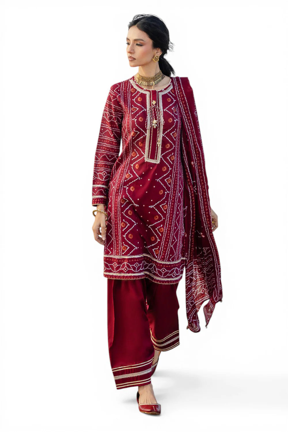 Ideas 3 Piece Printed Lawn Suit