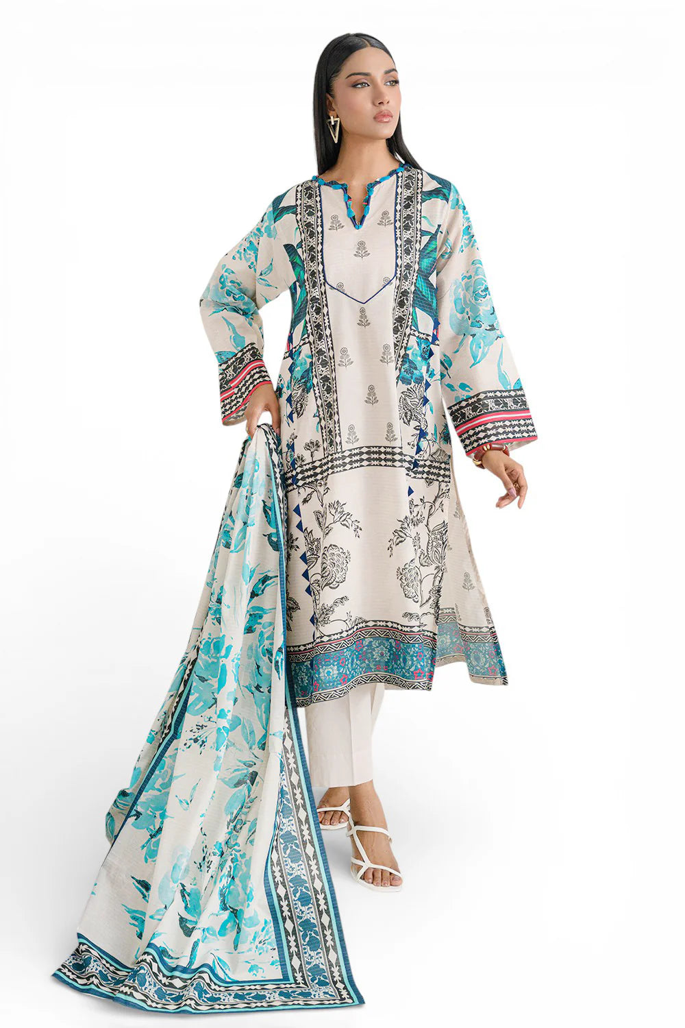 3 Piece Printed Lawn Suit