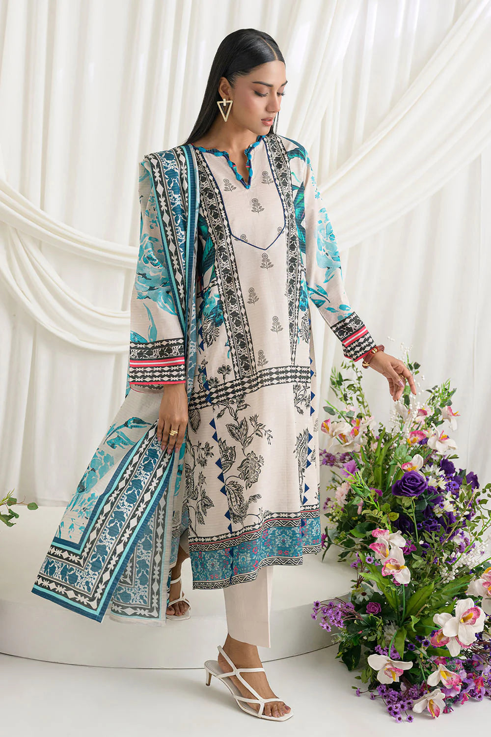 3 Piece Printed Lawn Suit