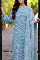Unstitched Printed Lawn 3 Piece