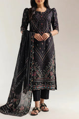 Unstitched Printed Lawn 3 Piece