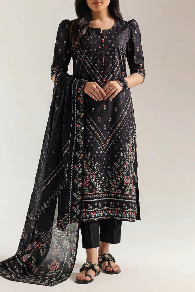 Unstitched Printed Lawn 3 Piece