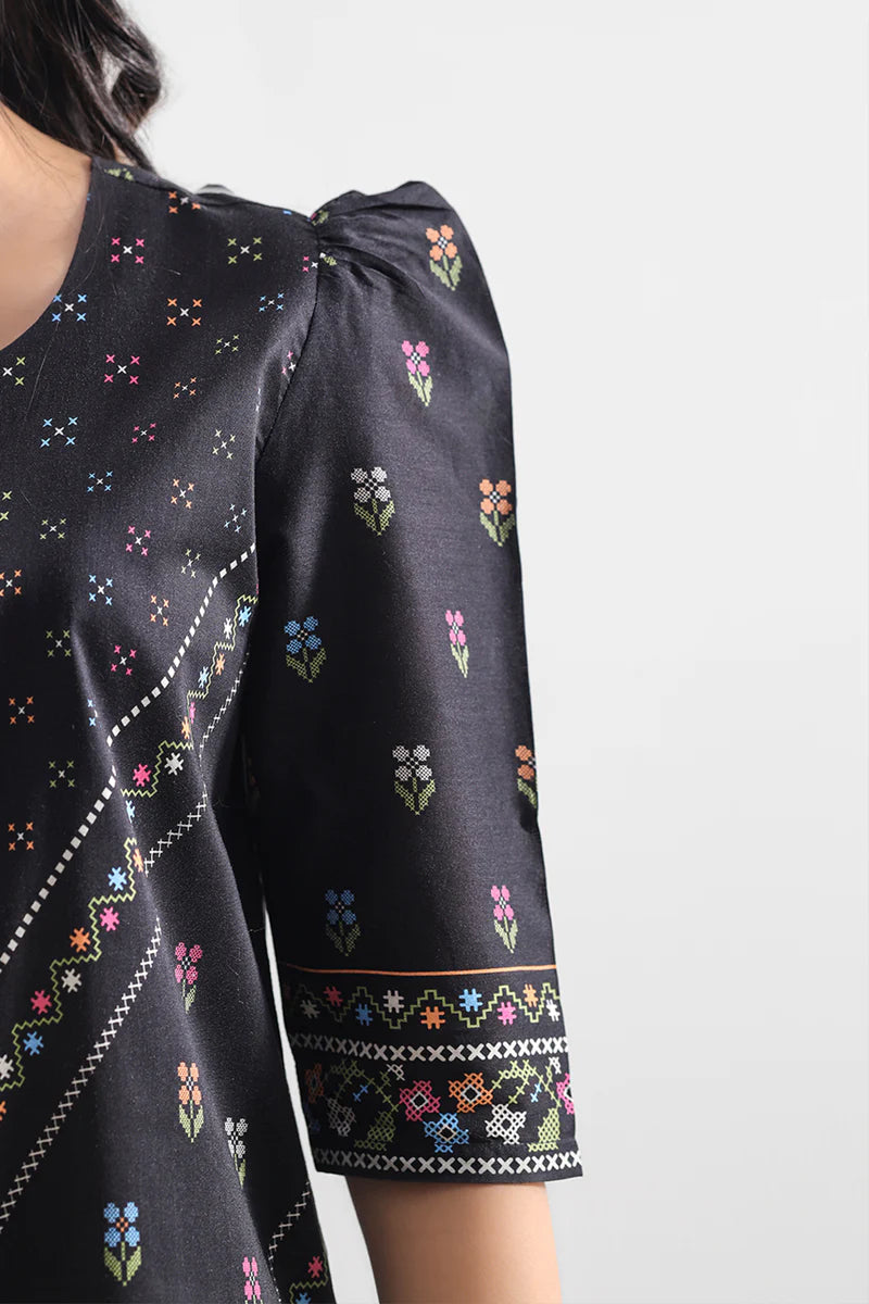 Unstitched Printed Lawn 3 Piece