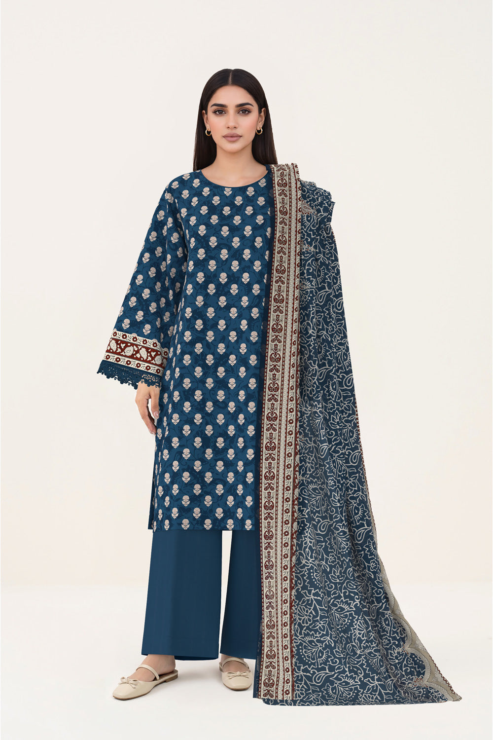 3 Piece Printed Lawn Suit