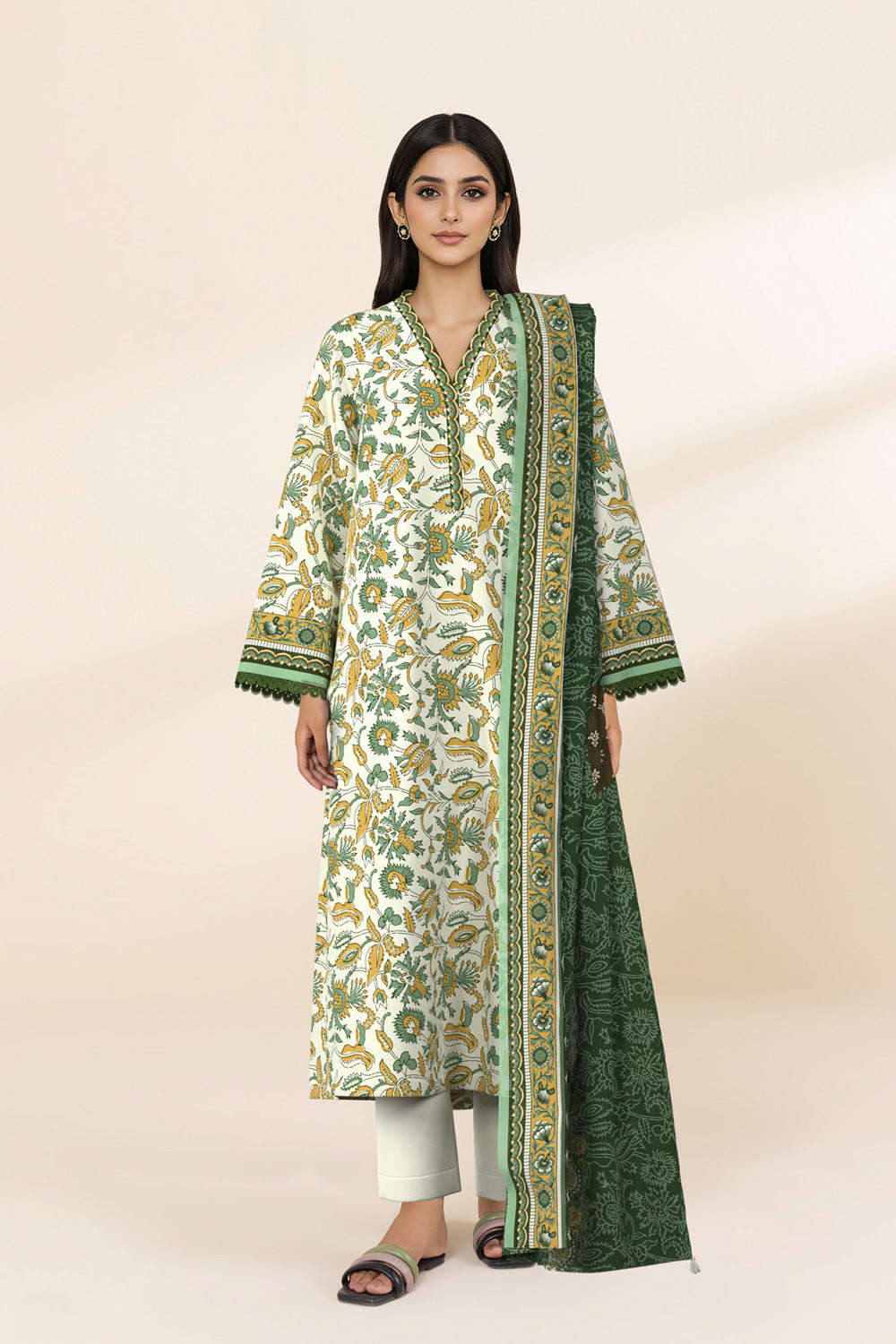 3 Piece Printed Lawn Suit