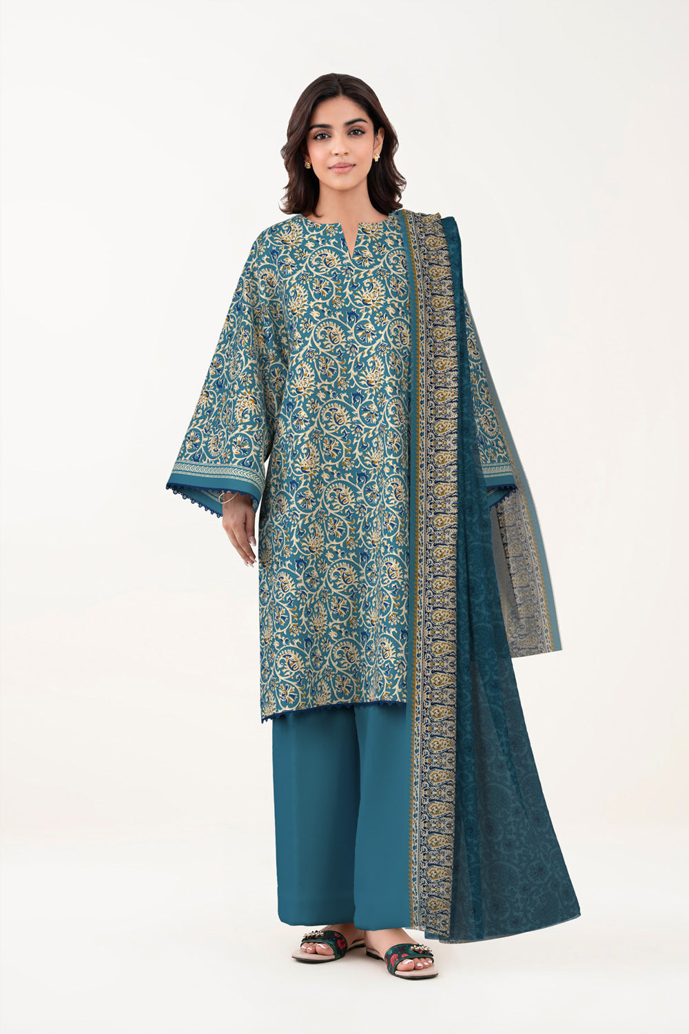3 Piece Printed Lawn Suit
