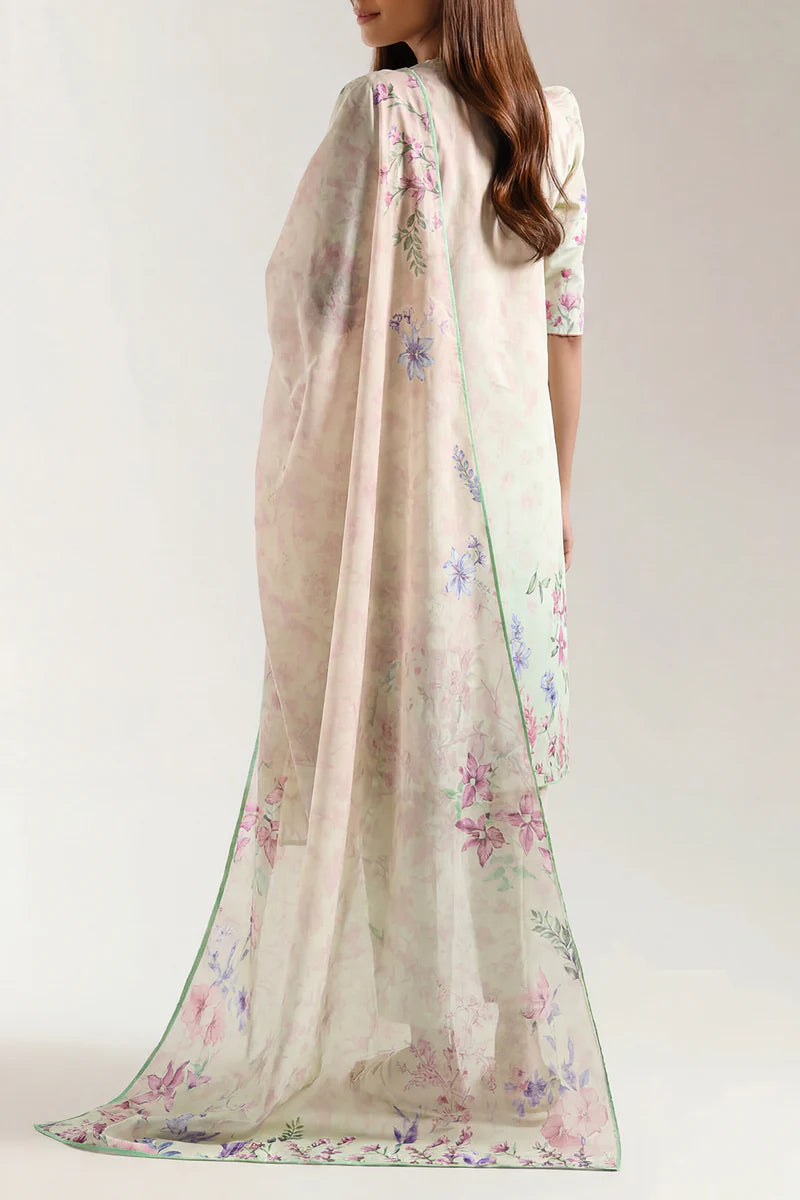 Unstitched Printed Lawn 3 Piece