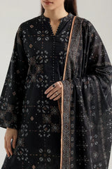 Unstitched Printed Lawn 3 Piece
